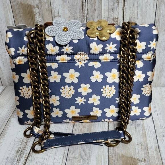 KURT GEIGER Floral Embellished Handle Chain Bag Party Purse Occasion Statement - Picture 11 of 11